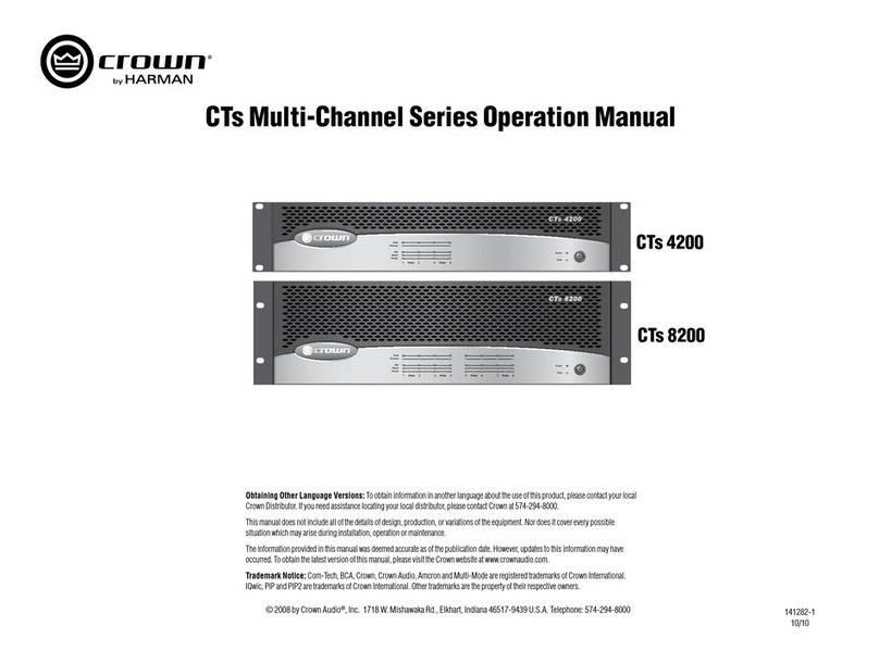 Crown CTs 4200 Operation manual