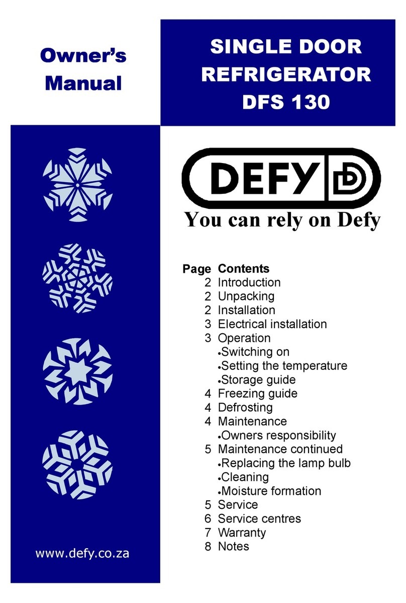 Defy DFS132 owner's manual