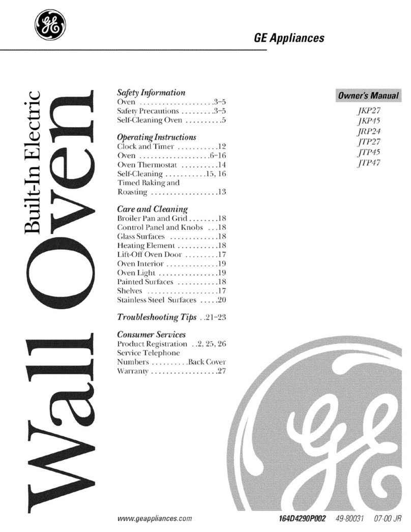 GE JKP27 Series User manual
