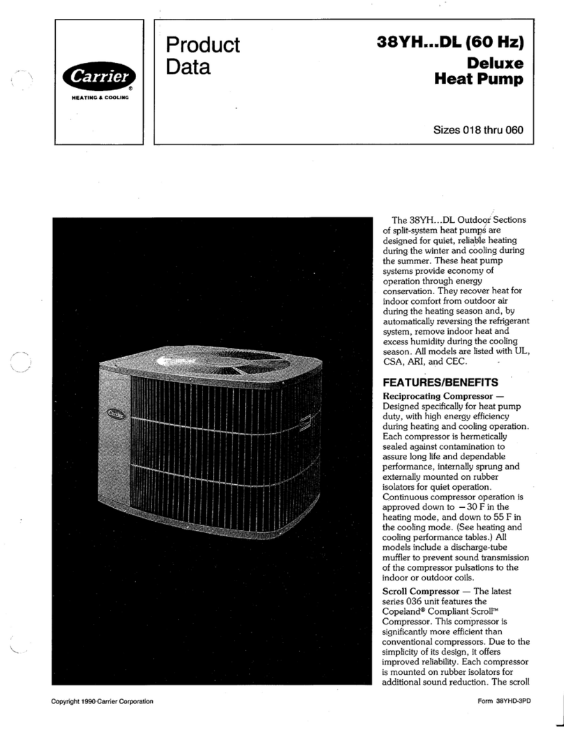 Carrier 38YH Product data