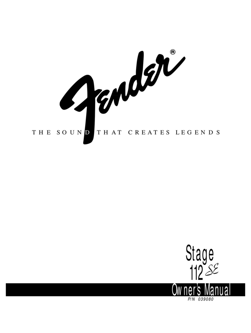 Fender Stage 112SE owner's manual