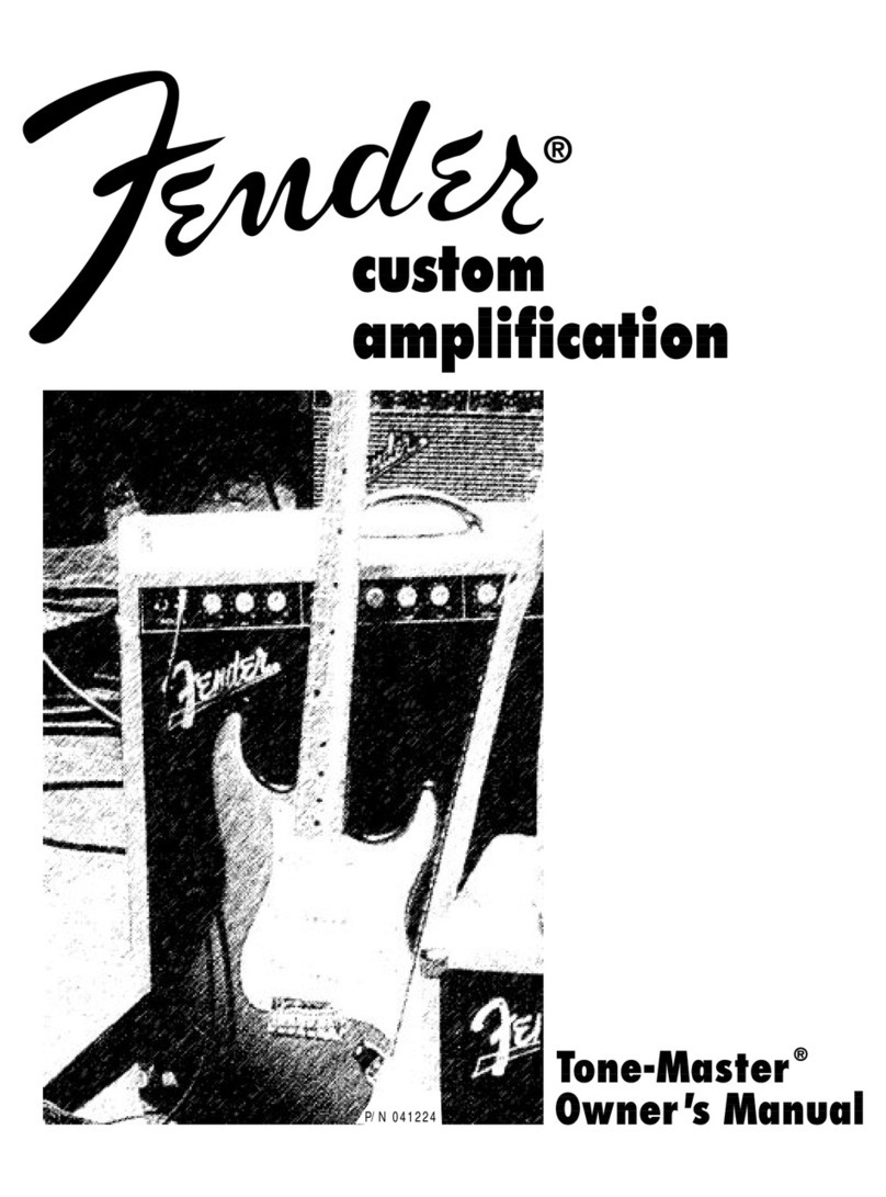 Fender Tone-Master owner's manual
