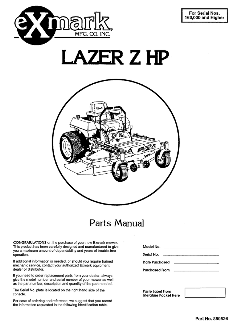Exmark Lazer Z HP User manual