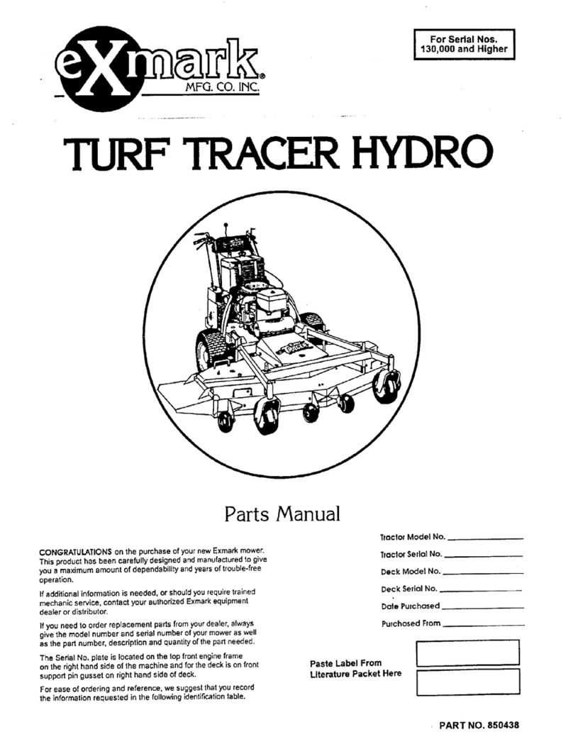 Exmark Turf Tracer Hydro User manual