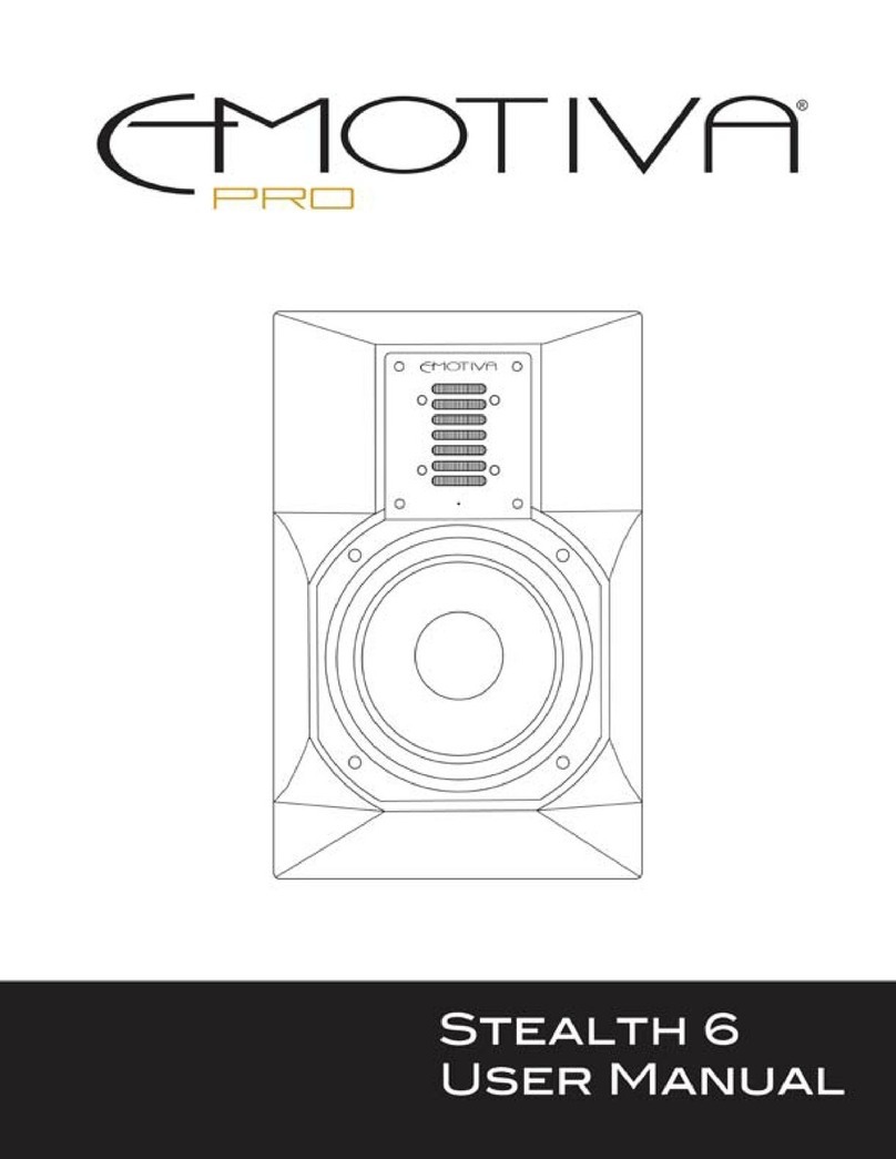 Emotiva Pro Precision airmotiv Stealth 6 user manual