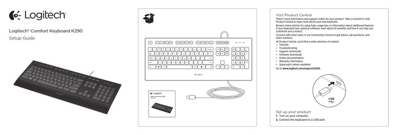 Logitech Comfort K290 User manual