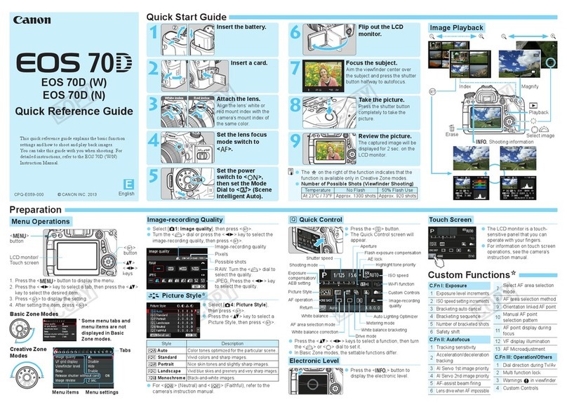 Canon EOS 70D(W) User manual