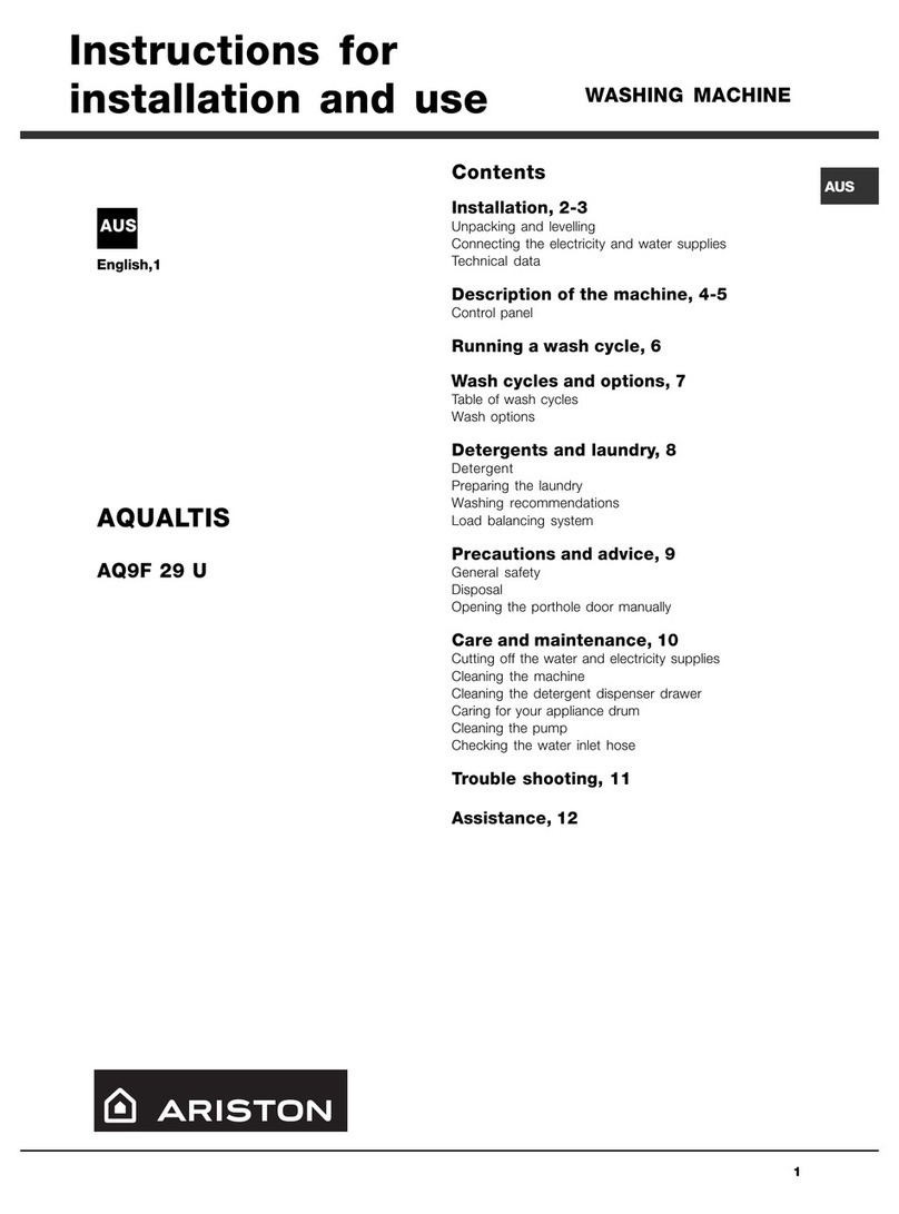 Ariston AQUALTIS AQ9F 29 U User manual
