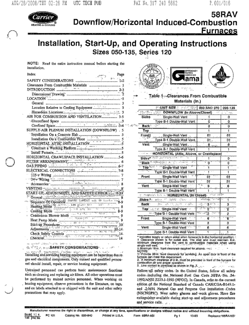 Carrier 050-135 Series 120 manual