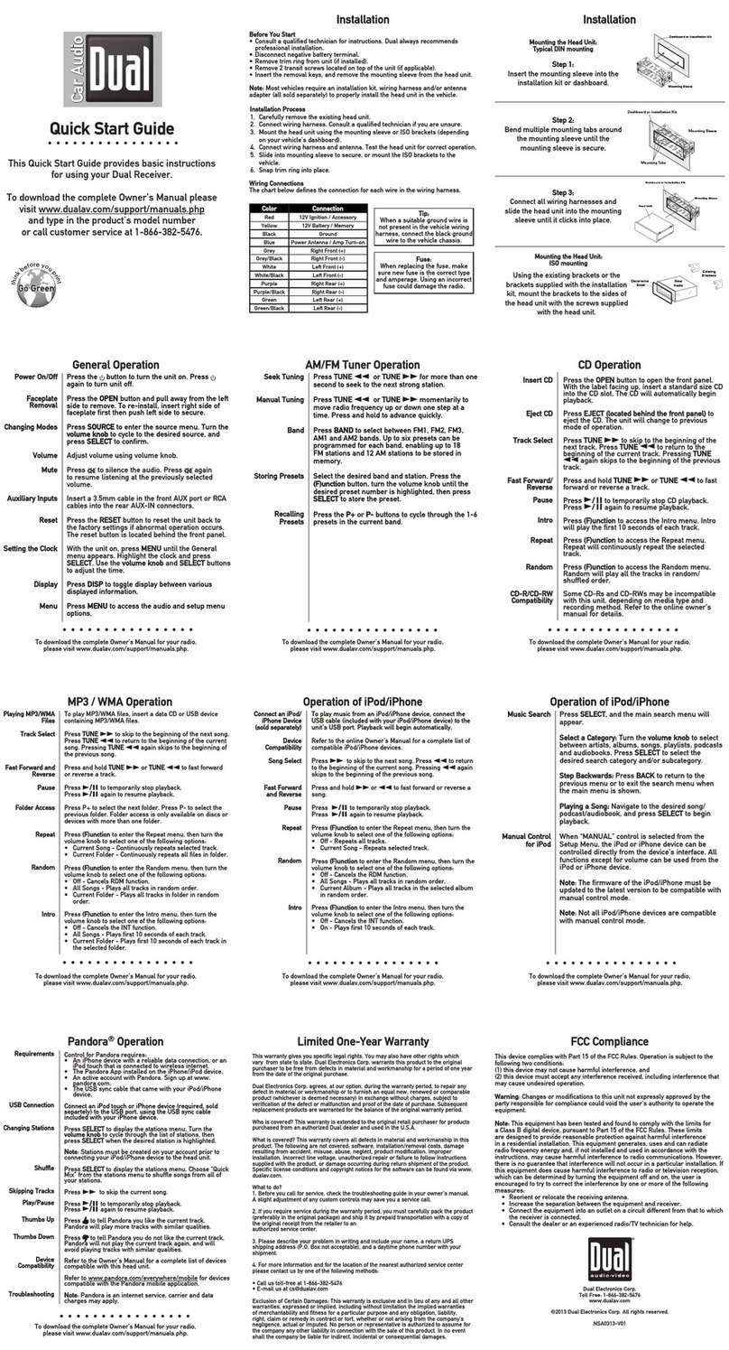 Dual 12V User manual