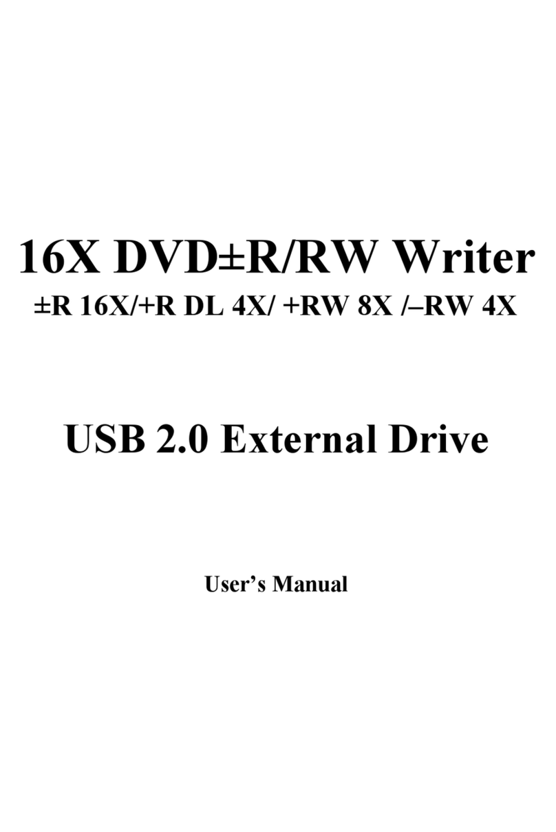 Emprex 16X DVD R/RW Writer R 16X/+R DL 4X/ +RW 8X/-RW 4X USB 2.0 External... User manual