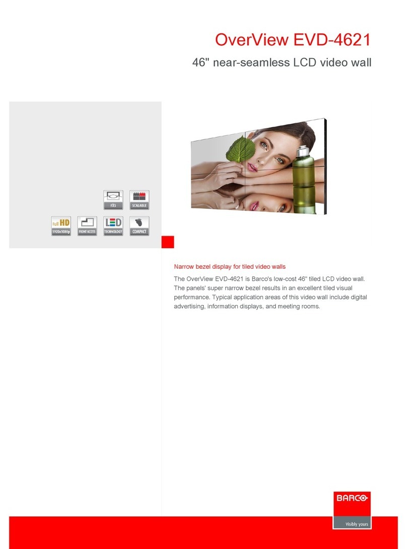 Barco OverView EVD-4621 Owner's manual