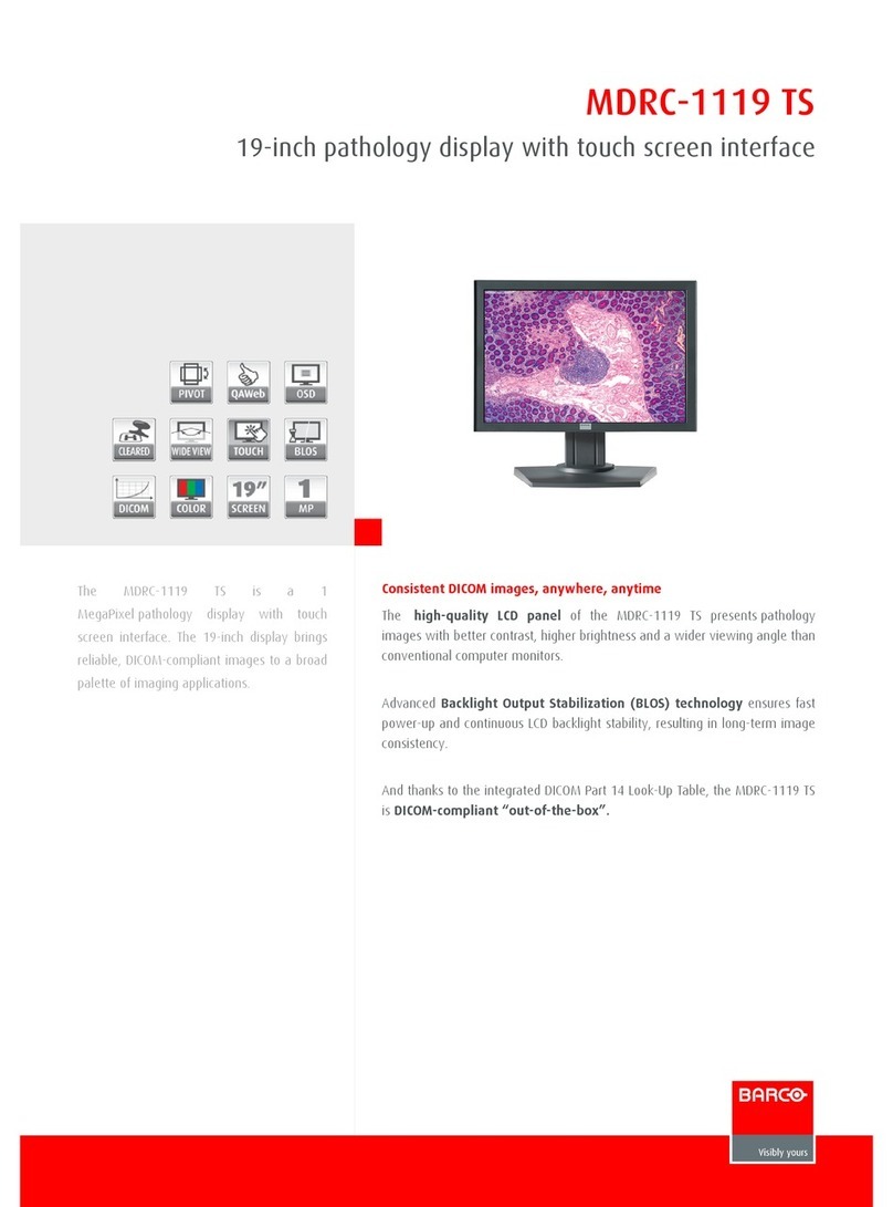 Barco MDRC-1119 TS Owner's manual