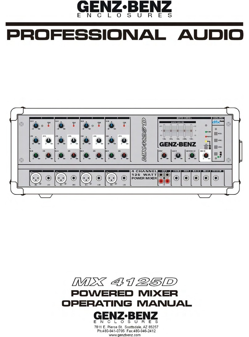 Genz Benz MX 4125D operating manual