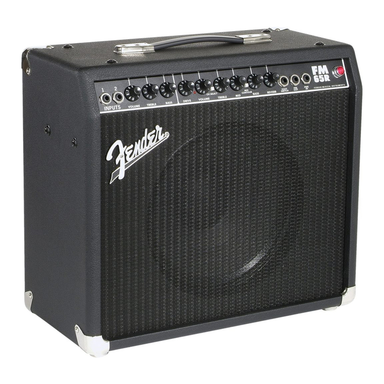 Fender FM 65R operating instructions