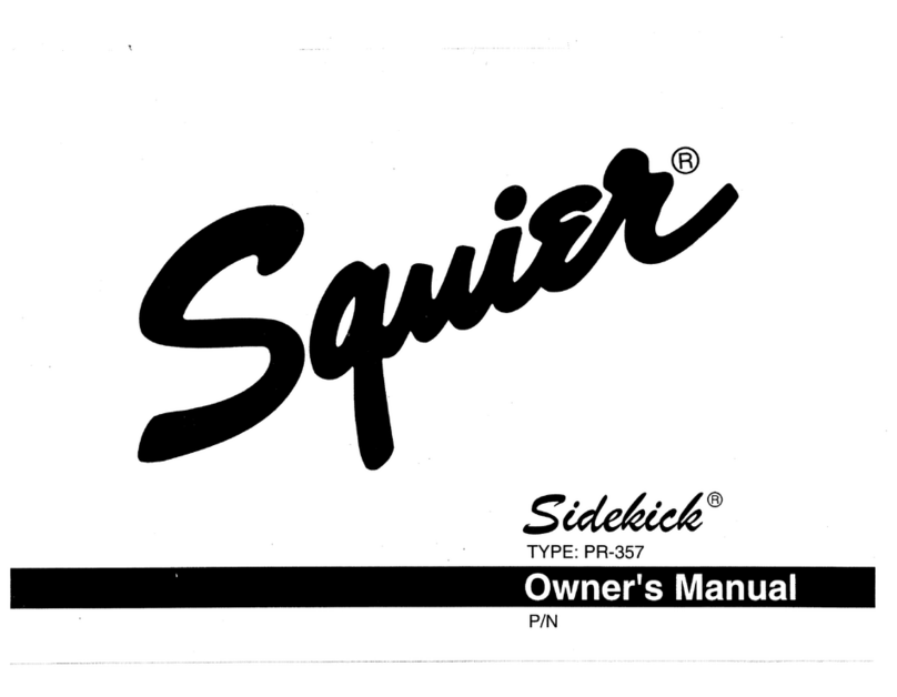 Fender Squier Sidekick User manual