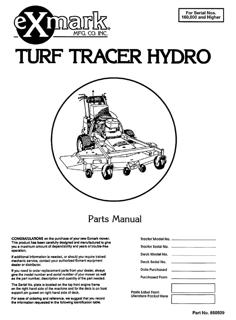Exmark Turf Tracer Hydro User manual