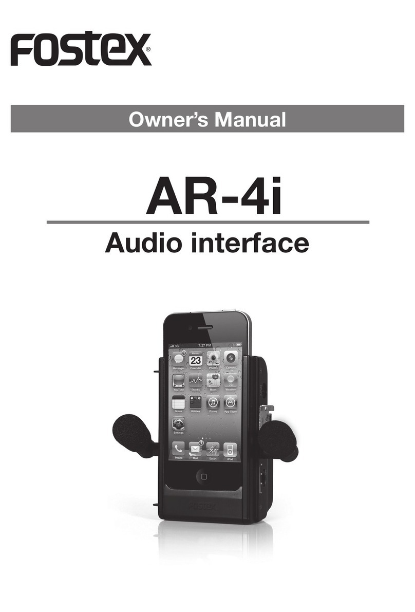 Fostex AR-4i owner's manual