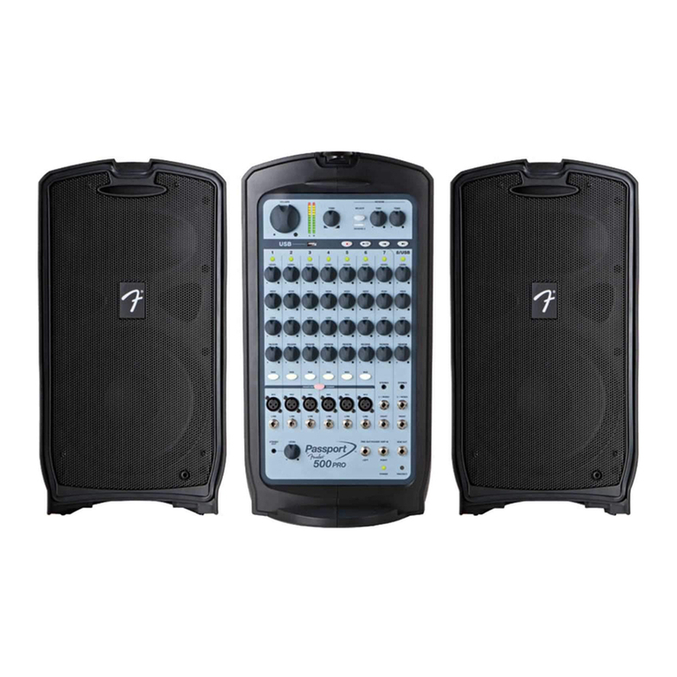 Fender Passport 500 Pro owner's manual