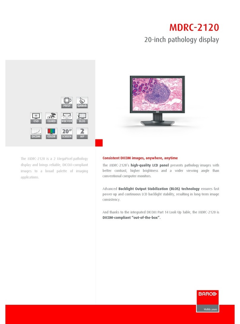 Barco MDRC-2120 Owner's manual Barco MDRC-2120 Owner's manual