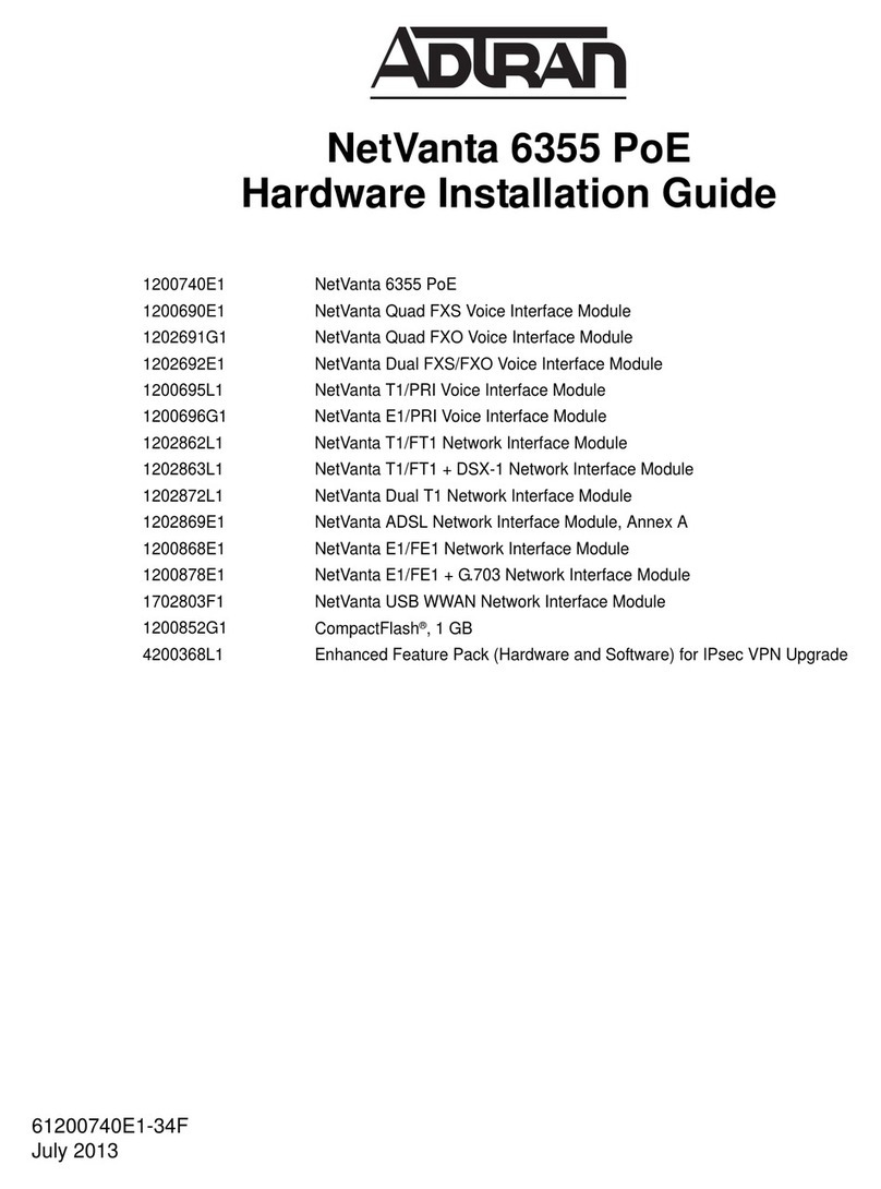 ADTRAN NetVanta 6355 PoE User manual