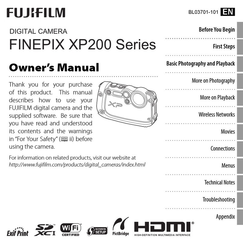 FujiFilm Finepix XP200 Series owner's manual
