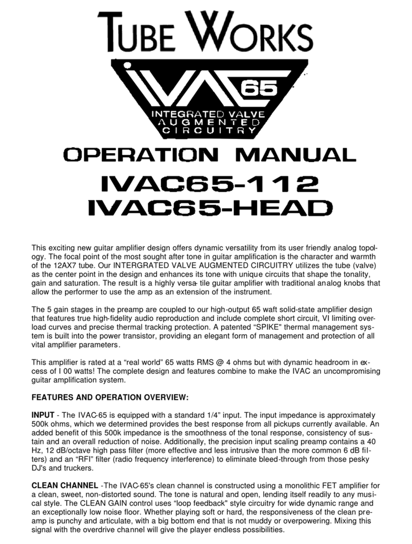 Tube Works IVAC65-112 User manual