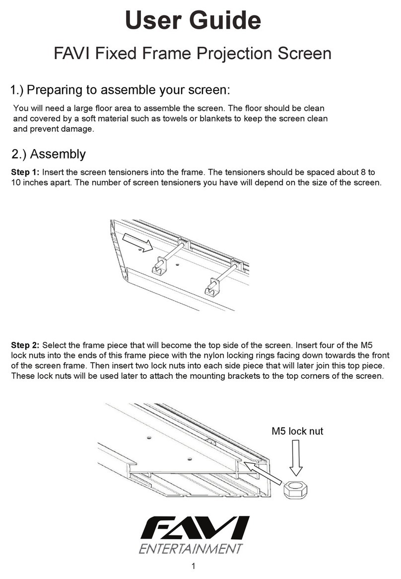 FAVI FAVI Fixed Frame Projection Screen User manual