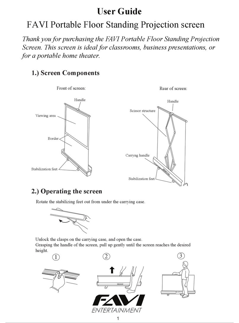 FAVI FAVI Portable Floor Standing Projection... User manual