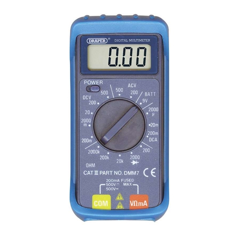 Draper Digital Multimeter User manual