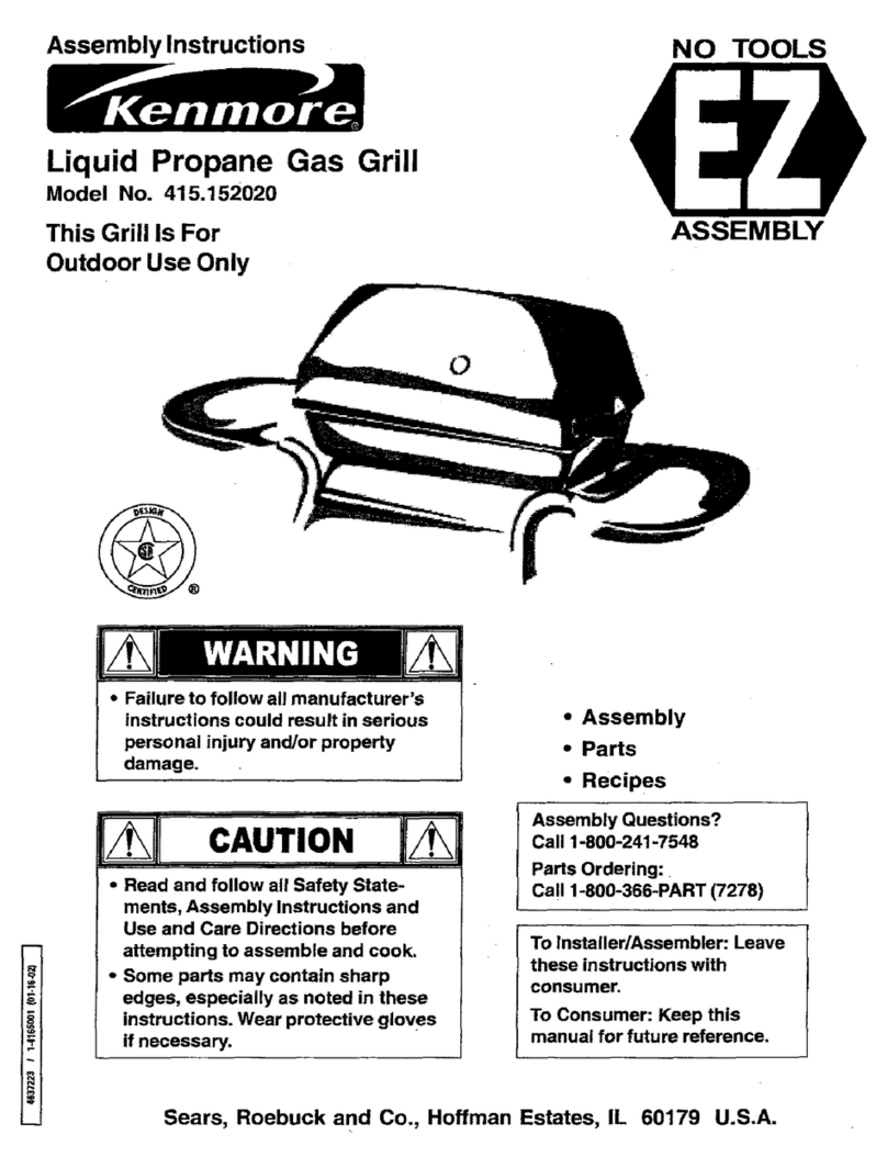 Kenmore 415.152020 Assembly instructions