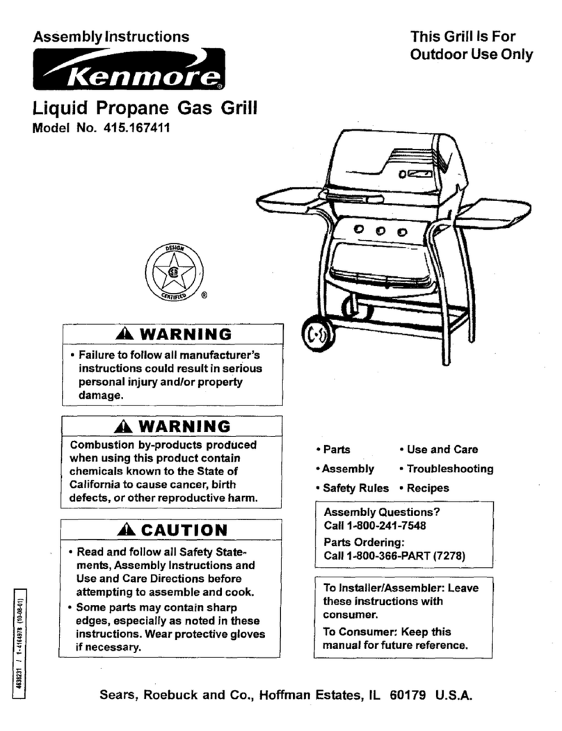 Kenmore 415.167411 Assembly instructions