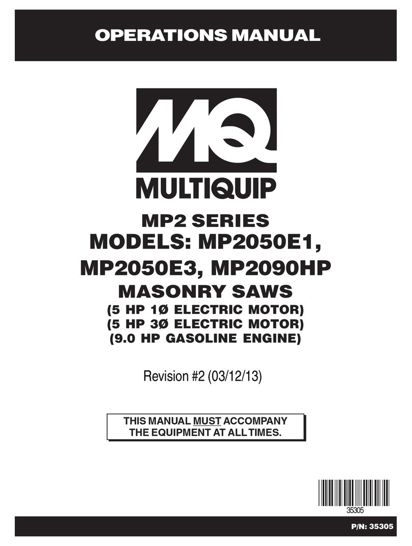 MULTIQUIP MP2050E1 User manual