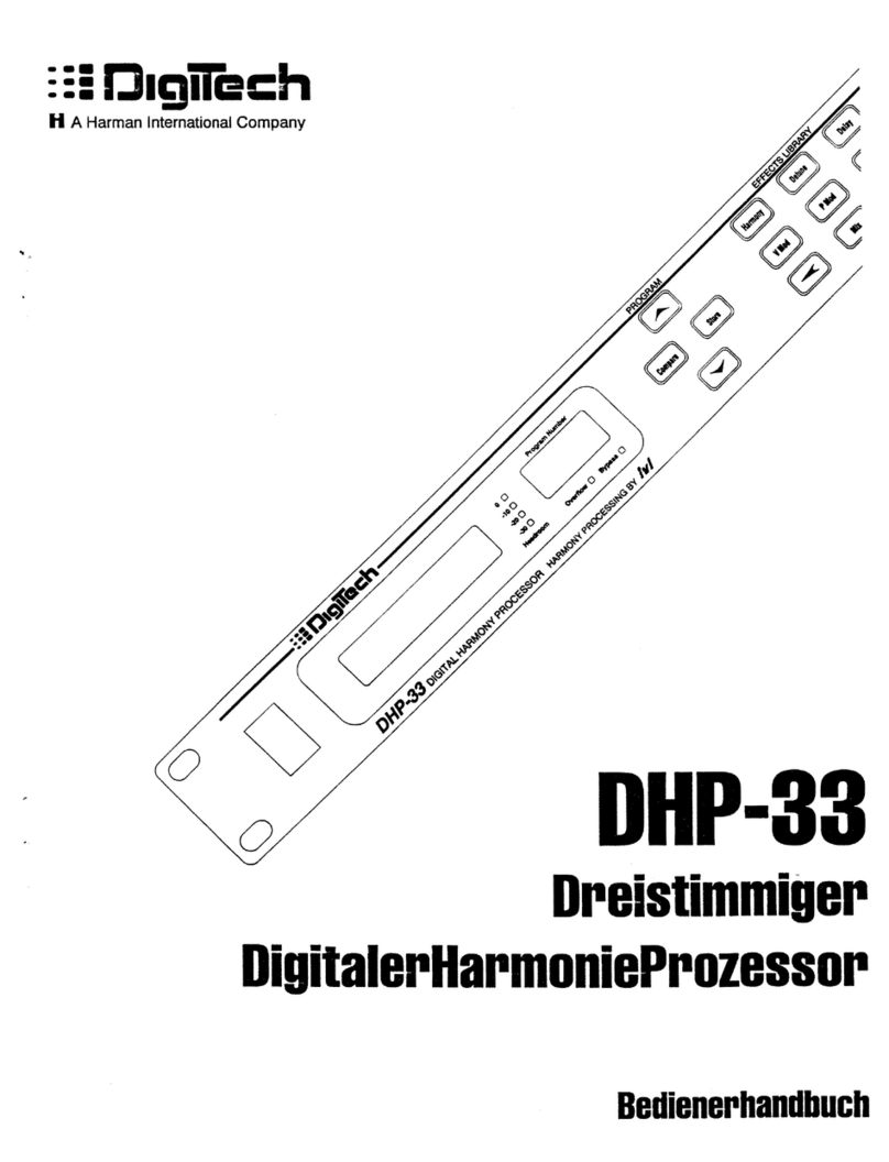 digi-tech DHP-33 Bedienungshandbuch