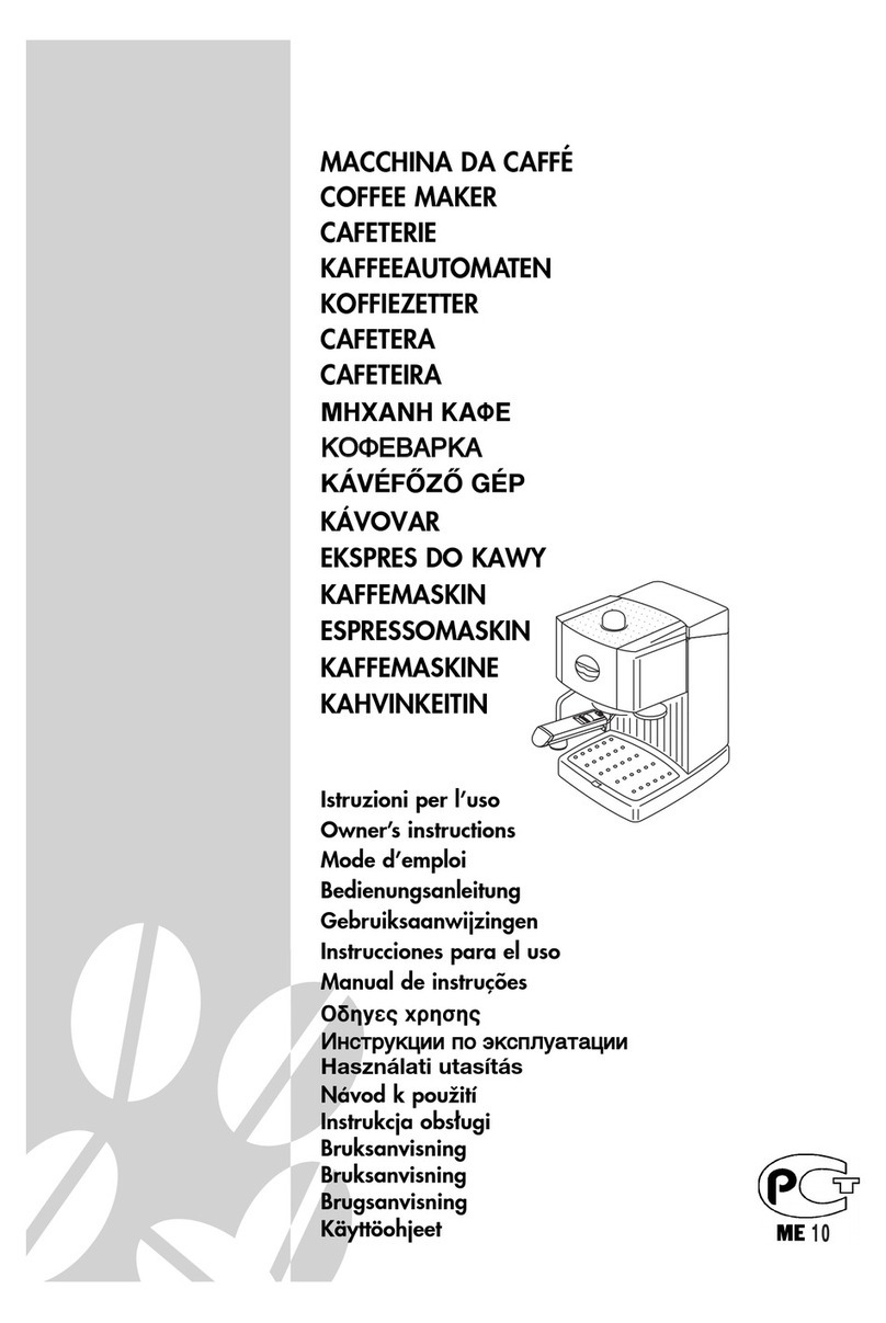 DeLonghi Coffee machine Owner's instructions