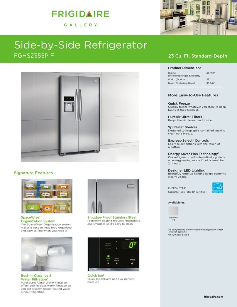 Frigidaire FGHS2355P F Information