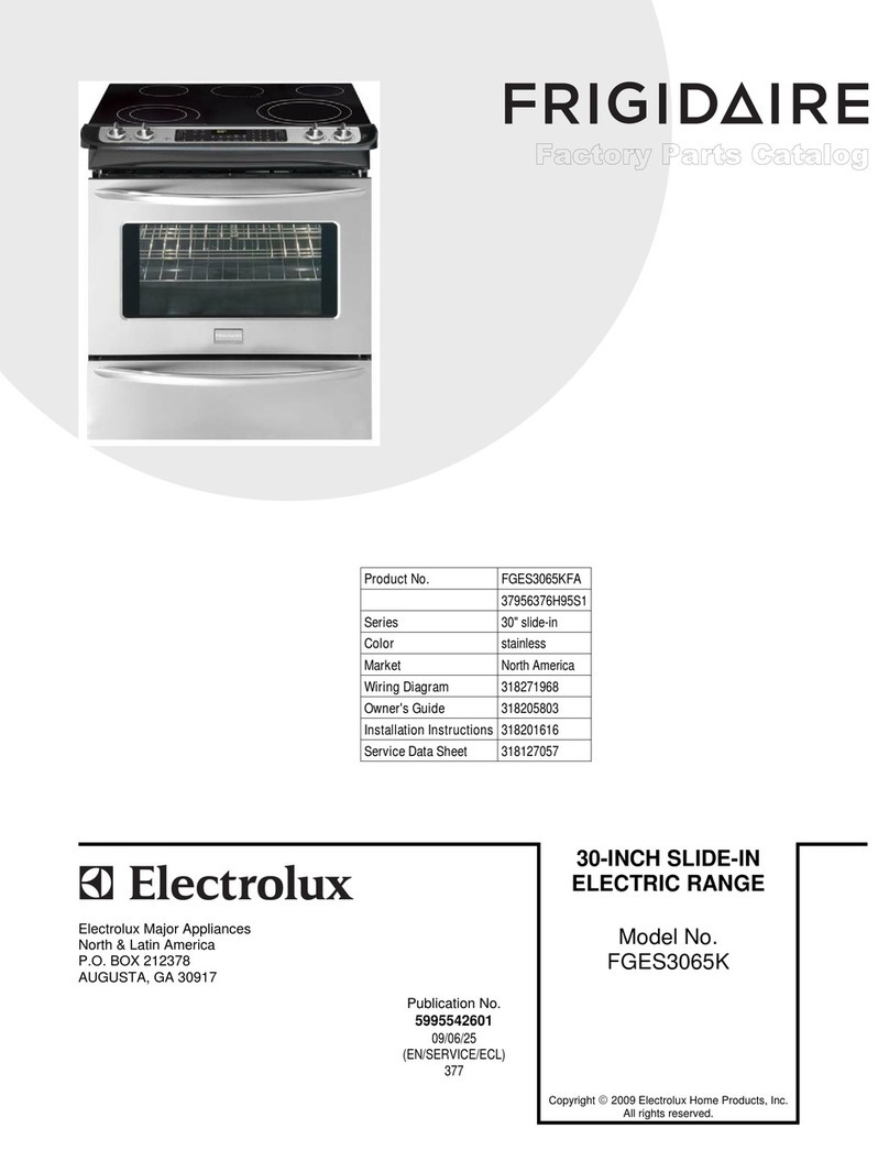 Frigidaire Gallery FGES3065K F User manual