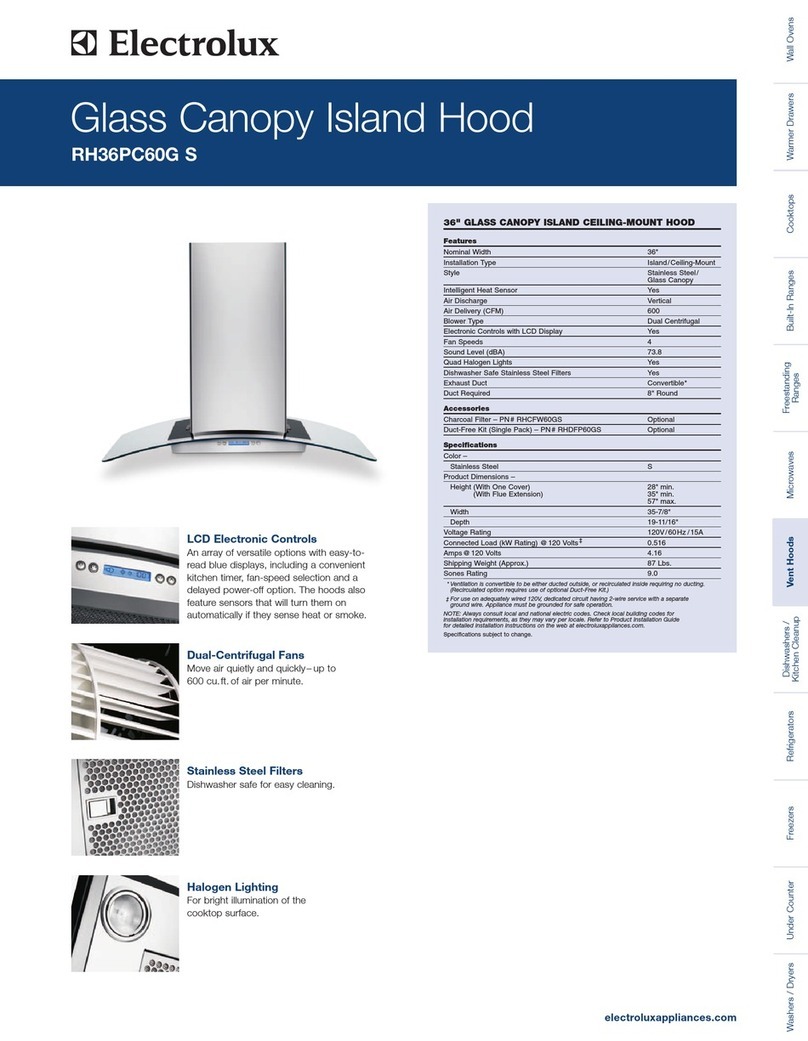 Frigidaire Icon RH36PC60GS Owner's manual Frigidaire Icon RH36PC60GS Owner's manual
