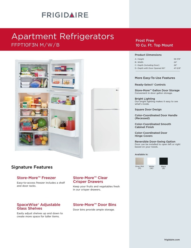Frigidaire FFPT10F3N ?W Owner's manual