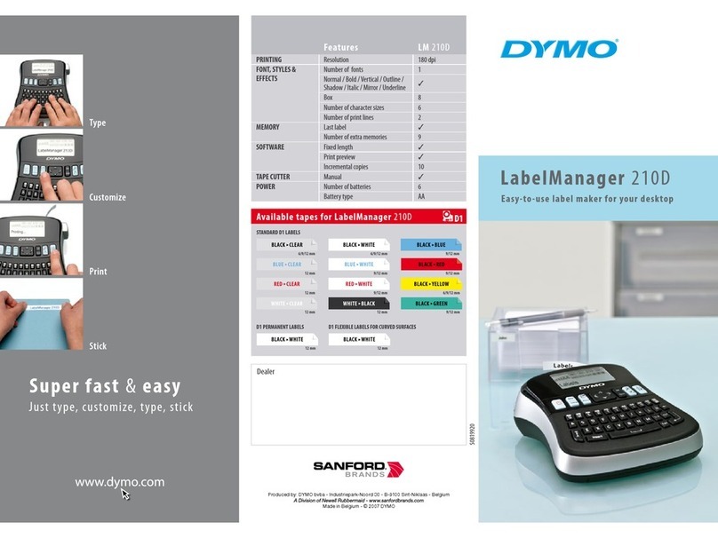 Dymo LabelManager 210D User manual