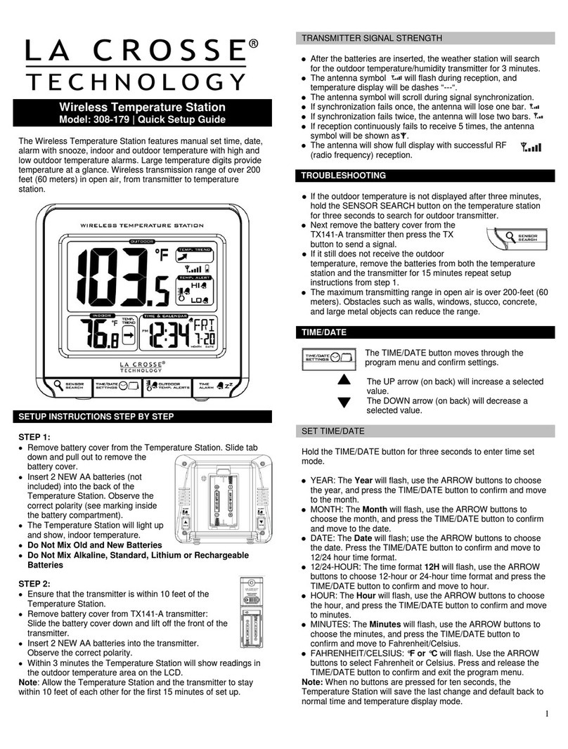 La Crosse Technology K84322 instruction manual