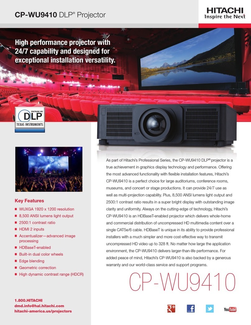 Hitachi CP-WU9410 Owner's manual Hitachi CP-WU9410 Owner's manual