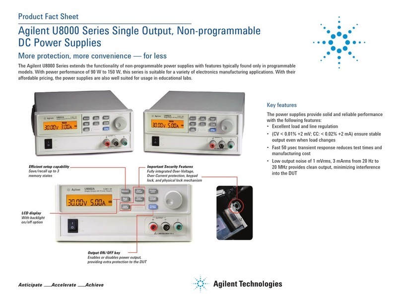 Agilent Technologies U8001A User manual