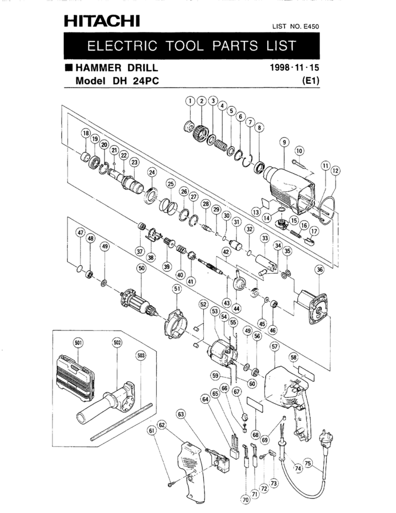 Hitachi DH 24PC User manual