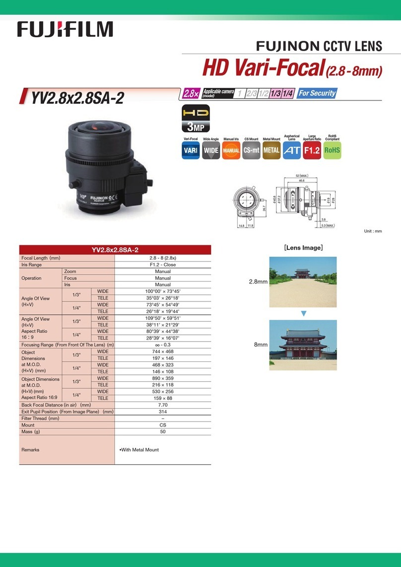 FujiFilm Fujinon YX2.8x2.8SA-2 Information