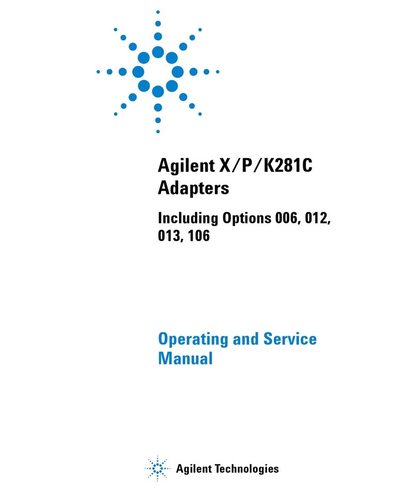 Agilent Technologies X/P/K281C Service manual