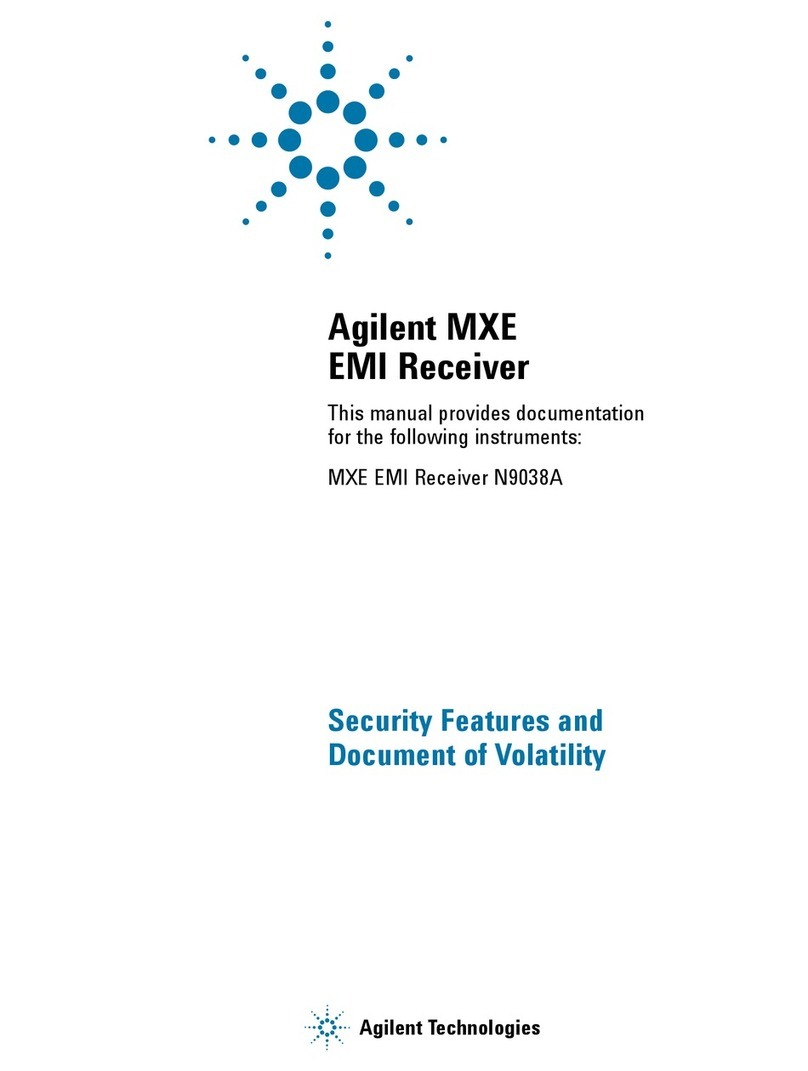Agilent Technologies MXE EMI Receiver N9038A manual&nbsp;
