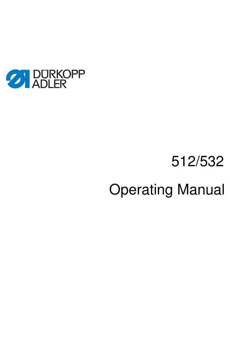 Duerkopp Adler 512/532 User manual Duerkopp Adler 512/532 User manual