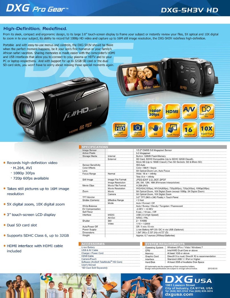 DXG Pro Gear DXG-5H3V HD User manual