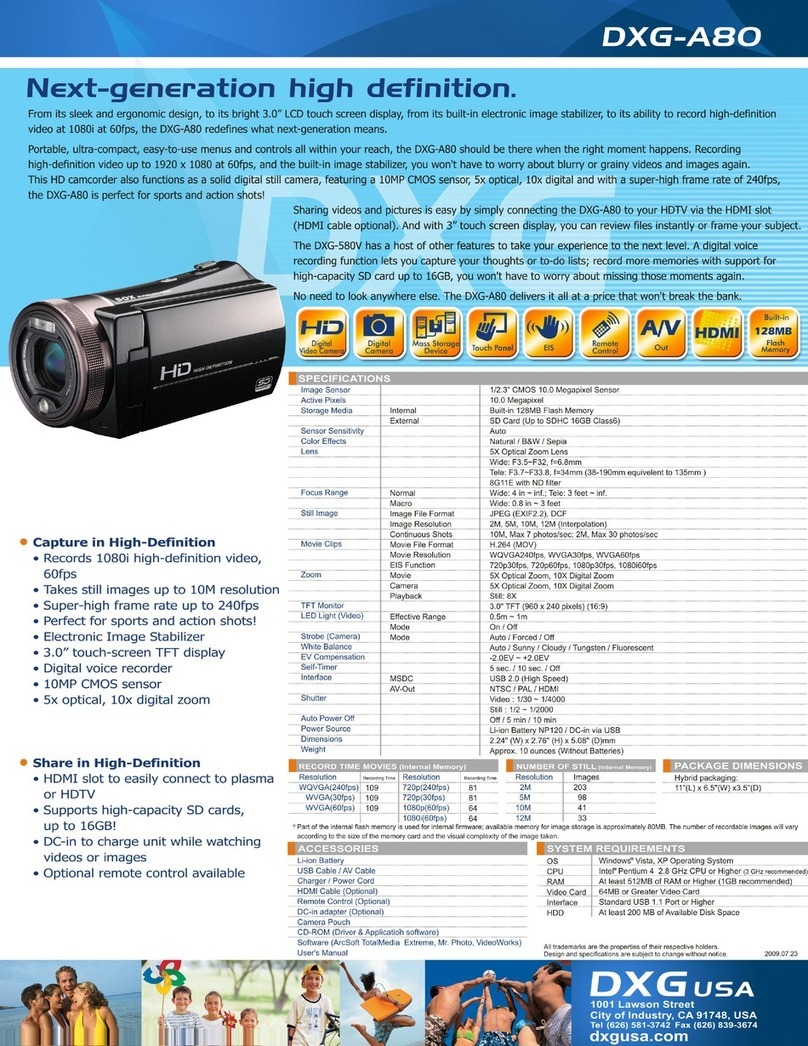 DXG DXG-A80 User manual